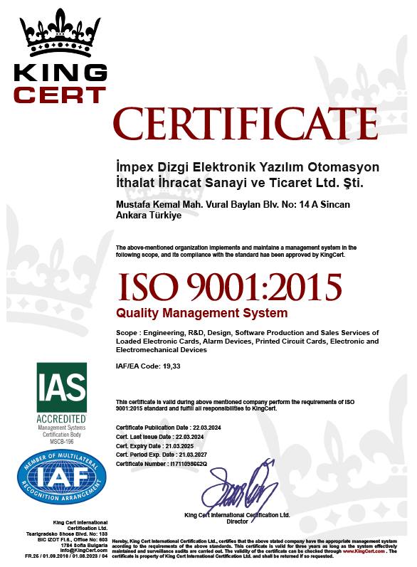 iso 9001 belgesi